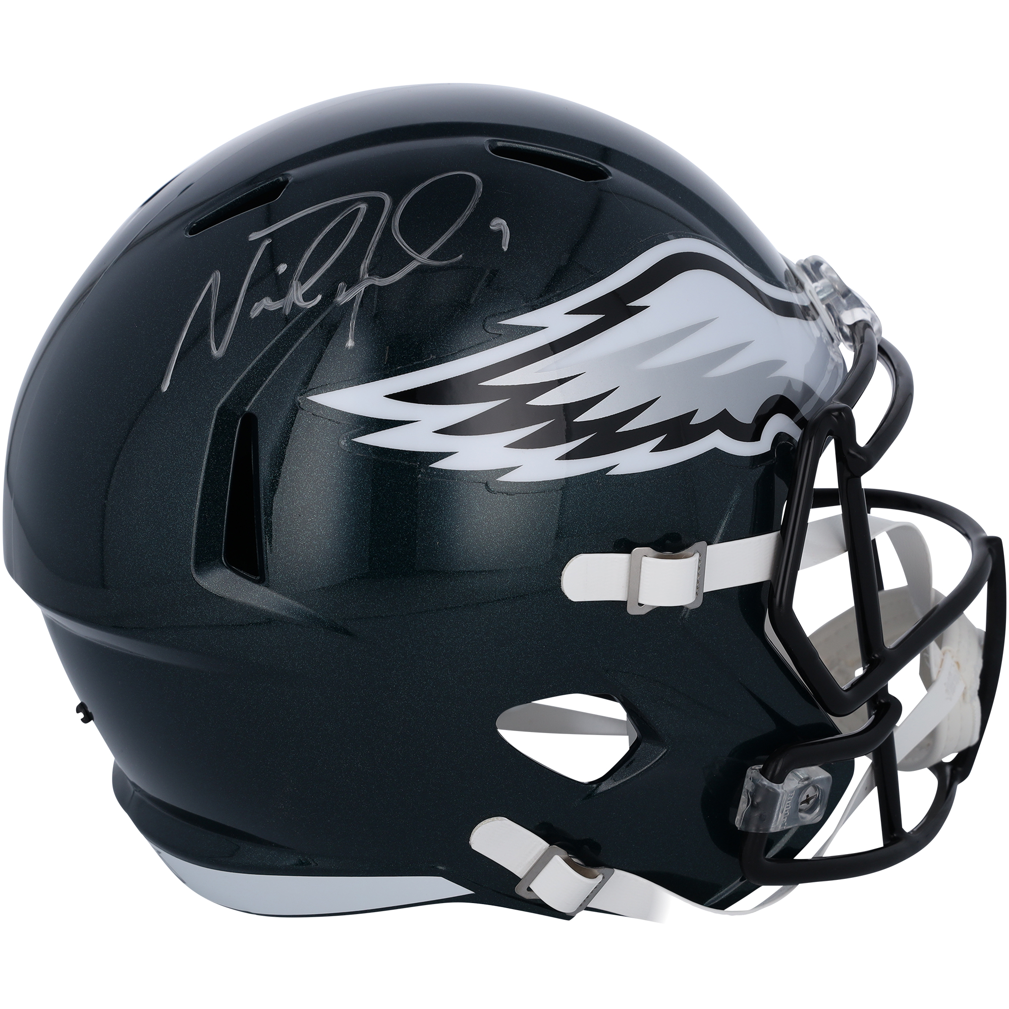 Von Nick Foles signierter Riddell Speed-Replika-Helm der Philadelphia Eagles