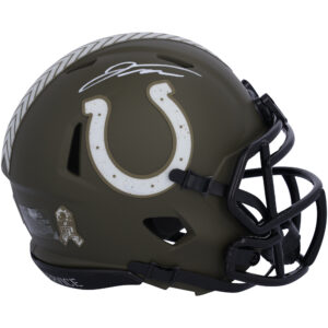 Jonathan Taylor Indianapolis Colts signierter 2023 Salute to Service Speed ​​Mini-Helm