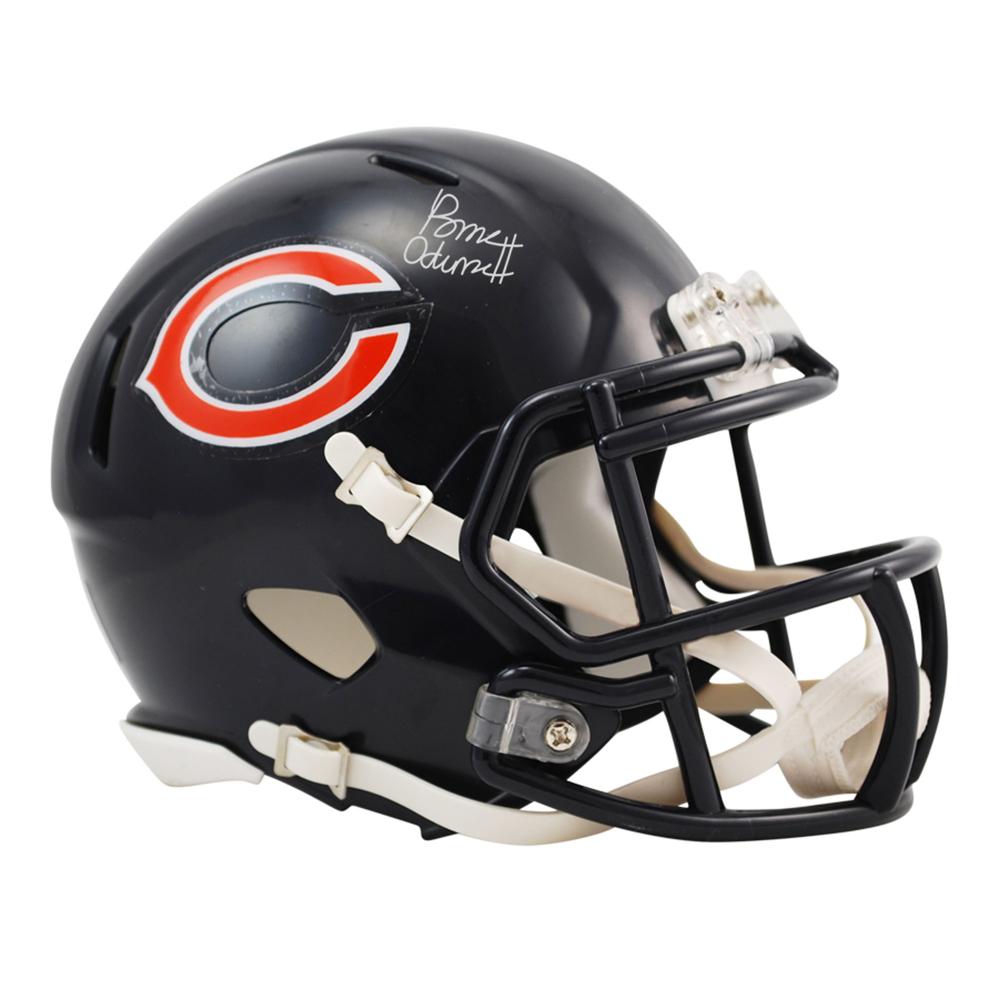 Rome Odunze Chicago Bears signierter 2024 NFL Draft Erstrunden-Pick Riddell Speed ​​Mini Helm