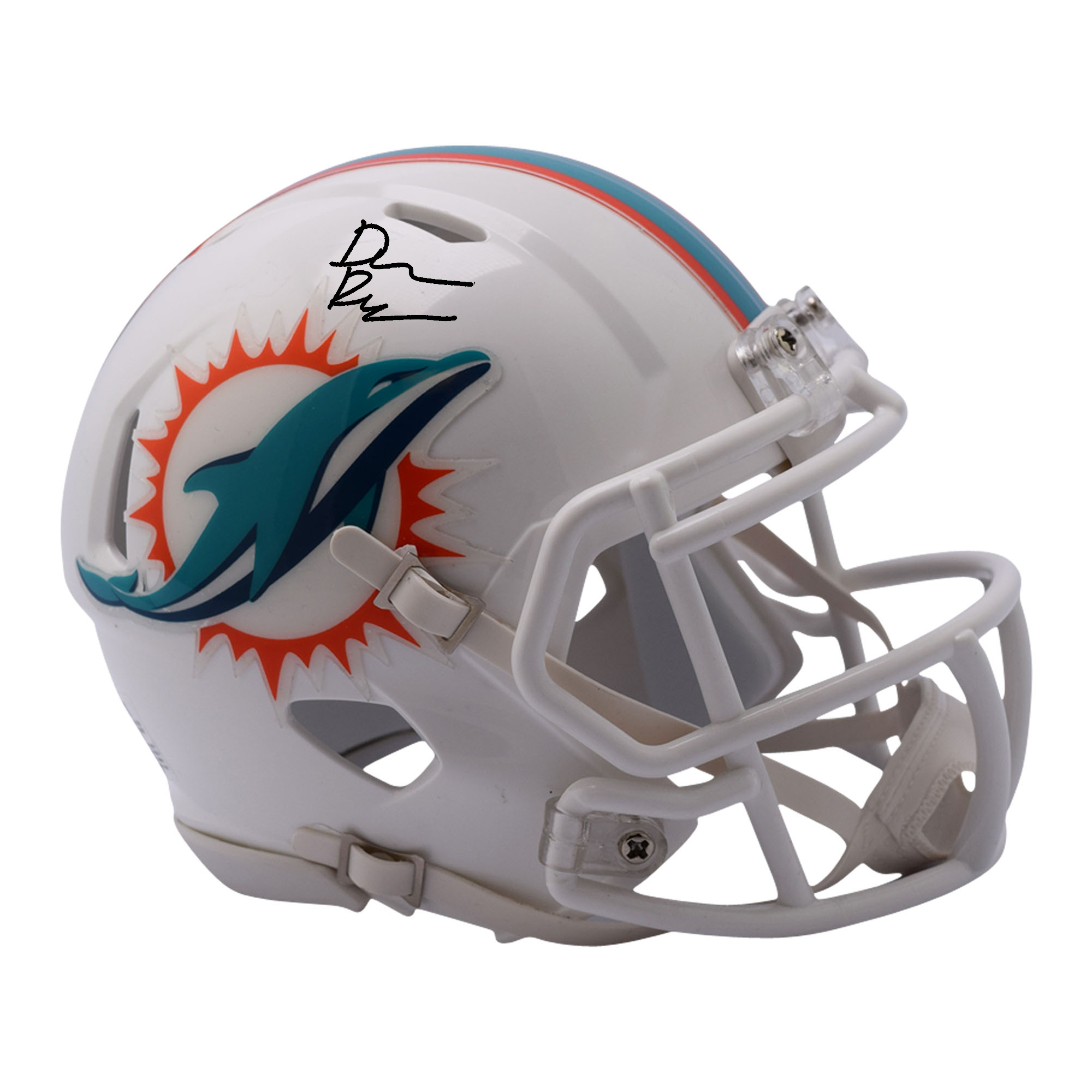 Chop Robinson Miami Dolphins signierter 2024 NFL Draft Erstrunden-Pick Riddell Speed ​​Mini Helm