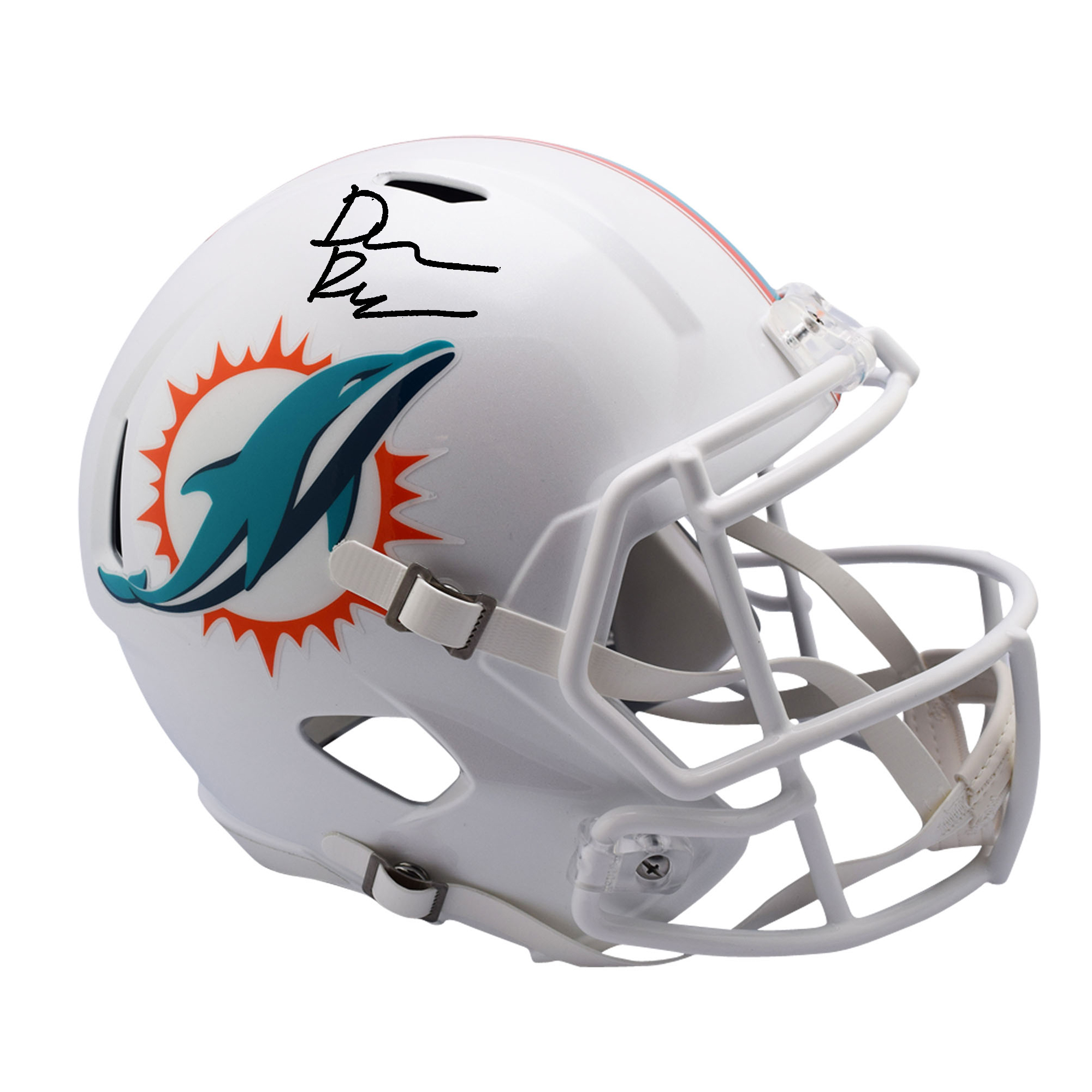 Chop Robinson Miami Dolphins signierter 2024 NFL Draft Erstrunden-Pick Riddell Speed ​​Replica-Helm