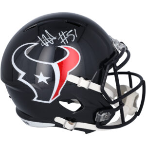 Will Anderson Jr., Houston Texans, signierter 2024 Speed ​​Replica-Helm