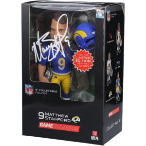 Matthew Stafford Los Angeles Rams signierte GameChangers Serie 3 6″ Figur