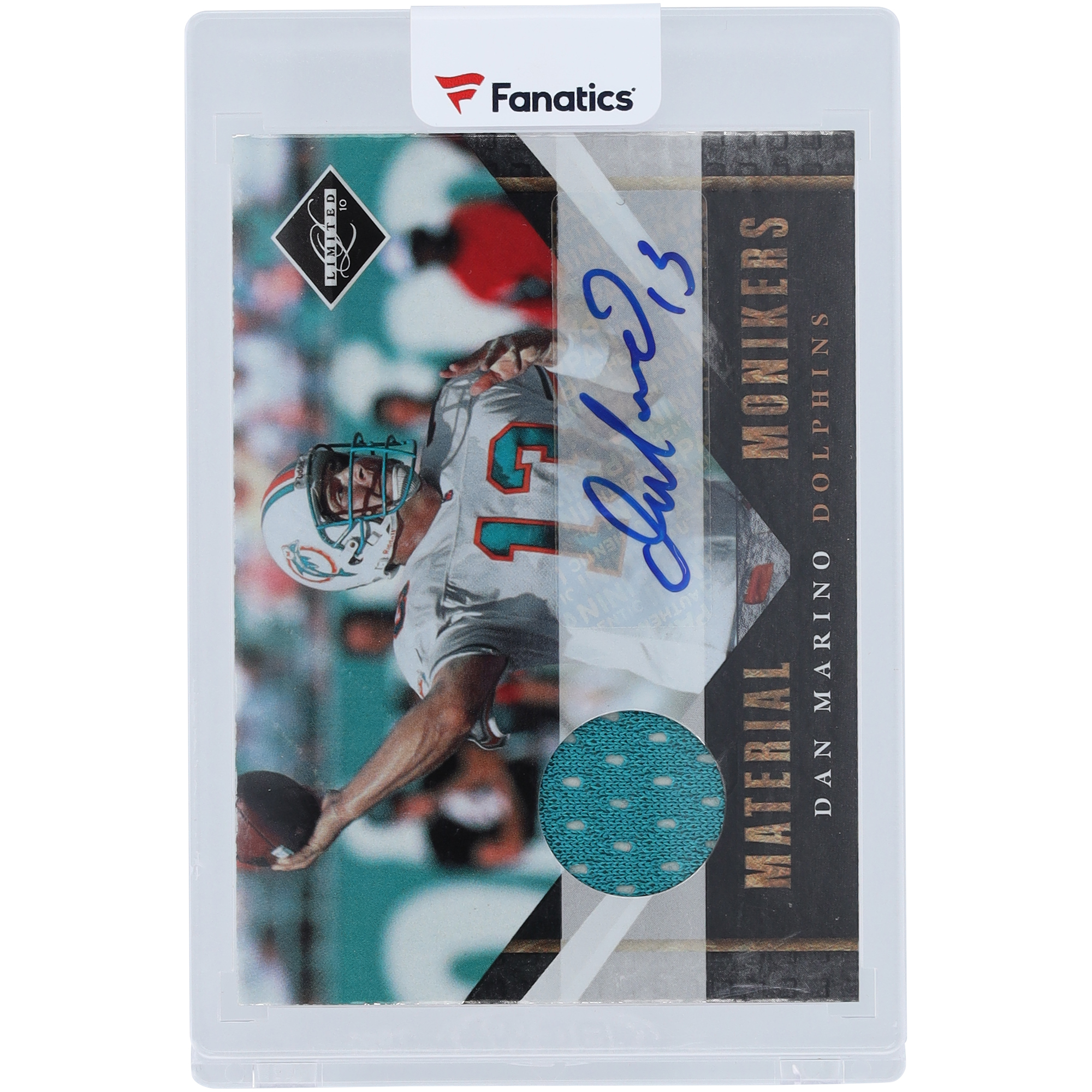 Dan Marino Miami Dolphins signierte 2010 Panini Limited Relic # 11 #33/50 Karte