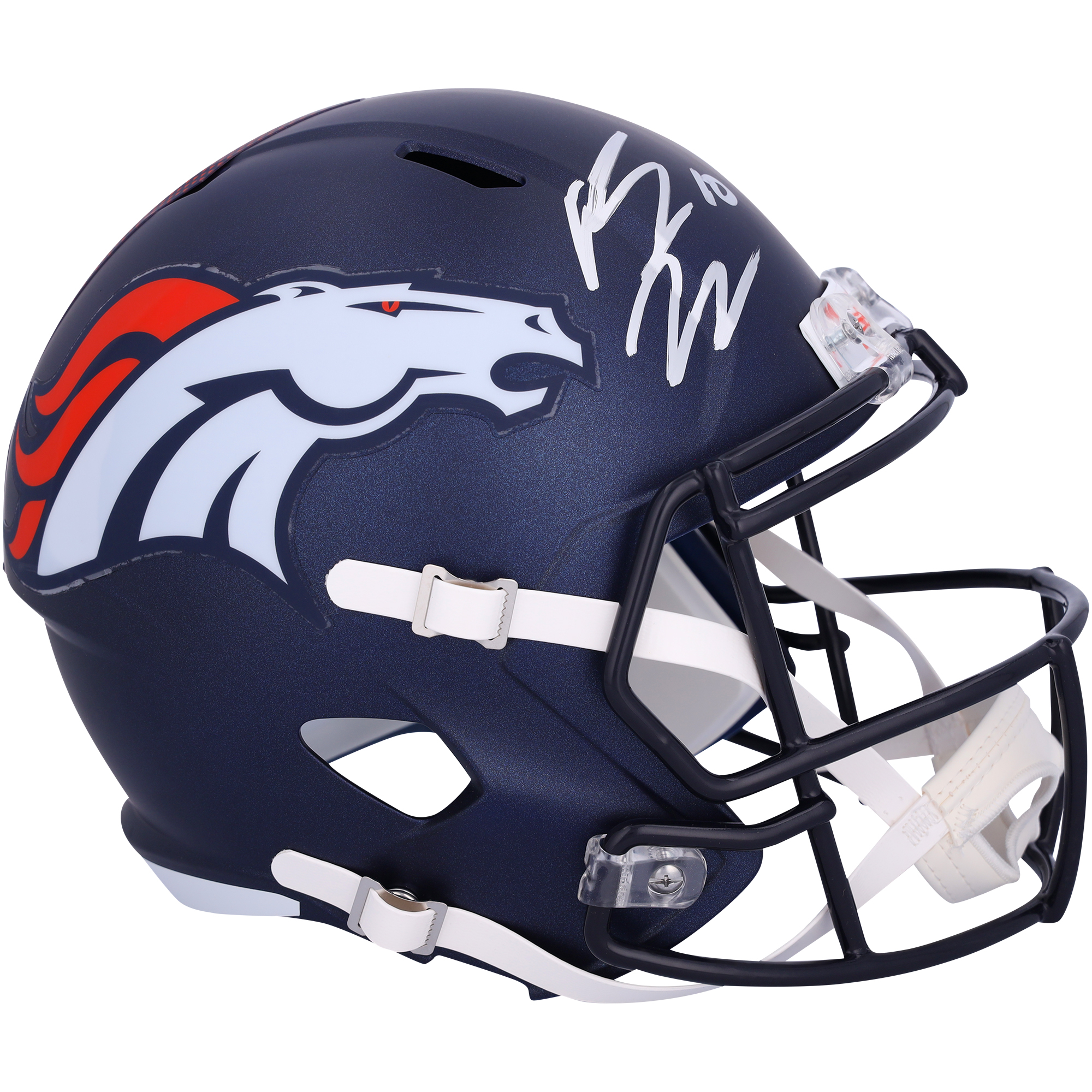Bo Nix Denver Broncos signierter 2024 Riddell Speed ​​Replica-Helm
