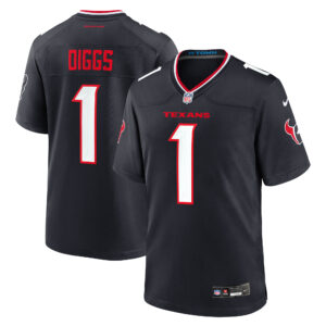 Houston Texans Nike Game Heimtrikot – Marineblau – Stefon Diggs – Herren