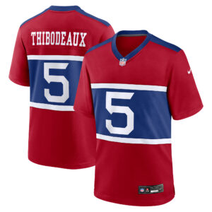 New York Giants Nike Secondary Throwback Alternate – Rot – Kayvon Thibodeaux – Herren