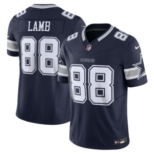 Dallas Cowboys Vapor F.U.S.E. Limited Trikot, Nike CeeDee Lamb, Marineblau für Herren