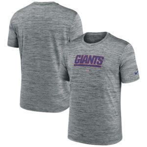 Graues Nike New York Giants Velocity Performance-T-Shirt für Herren