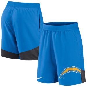 Nike – Stretch-Performance-Shorts „Los Angeles Chargers“ in Puderblau für Herren