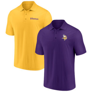 Lila/Gold Minnesota Vikings Dueling Fanatics Polo-Set im 2er-Pack für Herren