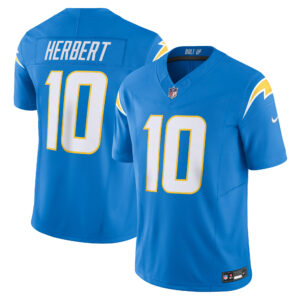 Nike Justin Herbert Puderblaues Los Angeles Chargers Vapor F.U.S.E. Limited-Trikot für Herren