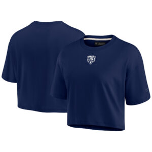 Damen Chicago Bears Elements Fanatics Superweiches, kurz geschnittenes T-Shirt, Marineblau