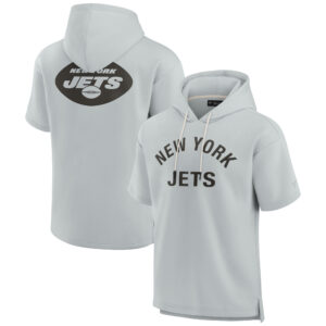 Unisex Fanatics New York Jets Elements Kapuzenpullover aus superweichem Fleece, grau, kurzärmlig