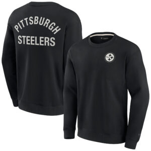 Unisex Fanatics – Schwarzes, superweiches Sweatshirt mit Rundhalsausschnitt und Pittsburgh Steelers-Motiv