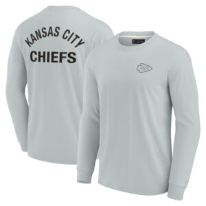 Unisex Fanatics – Graues, superweiches Kansas City Chiefs Elements Langarm-T-Shirt