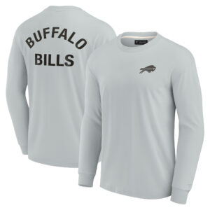 Unisex Fanatics – Graues, superweiches Langarm-T-Shirt „Elements“ der Buffalo Bills