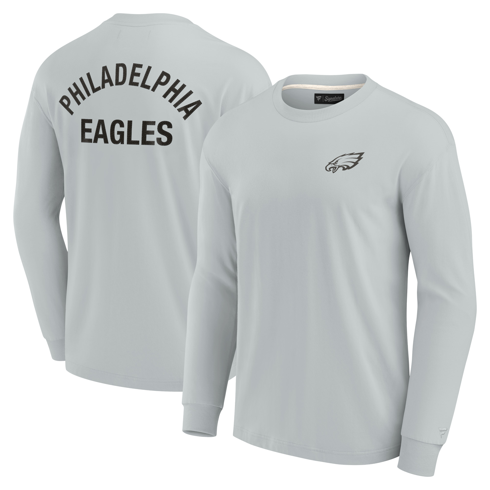 Unisex Fanatics Graues Philadelphia Eagles Elements Superweiches Langarm-T-Shirt