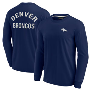 Unisex Fanatics Denver Broncos Elements Superweiches Langarm-T-Shirt, Marineblau