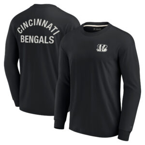 Unisex Fanatics – Schwarzes, superweiches Cincinnati Bengals Elements Langarm-T-Shirt