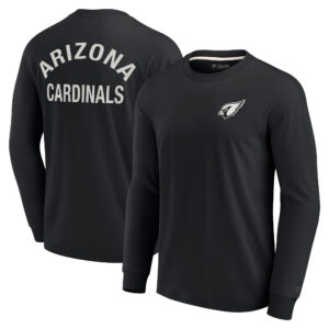 Schwarzes Arizona Cardinals Elements Fanatics-T-Shirt mit superweichen Langarm