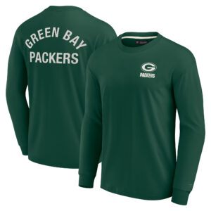 Unisex Fanatics – Grünes, superweiches Green Bay Packers Elements Langarm-T-Shirt