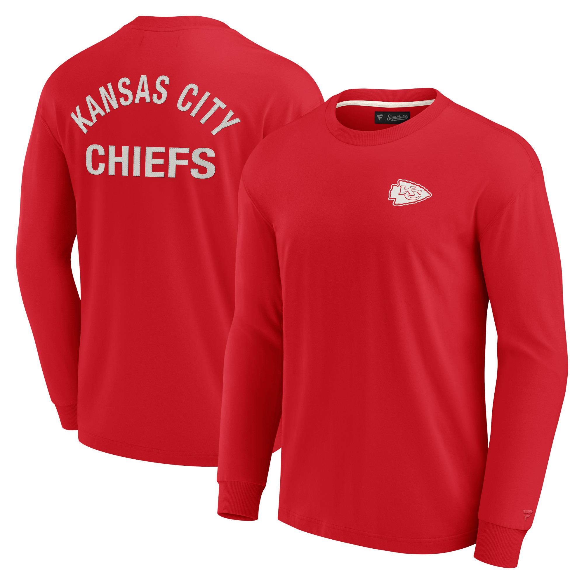 Unisex Fanatics – Kansas City Chiefs Elements – Superweiches Langarm-T-Shirt in Rot