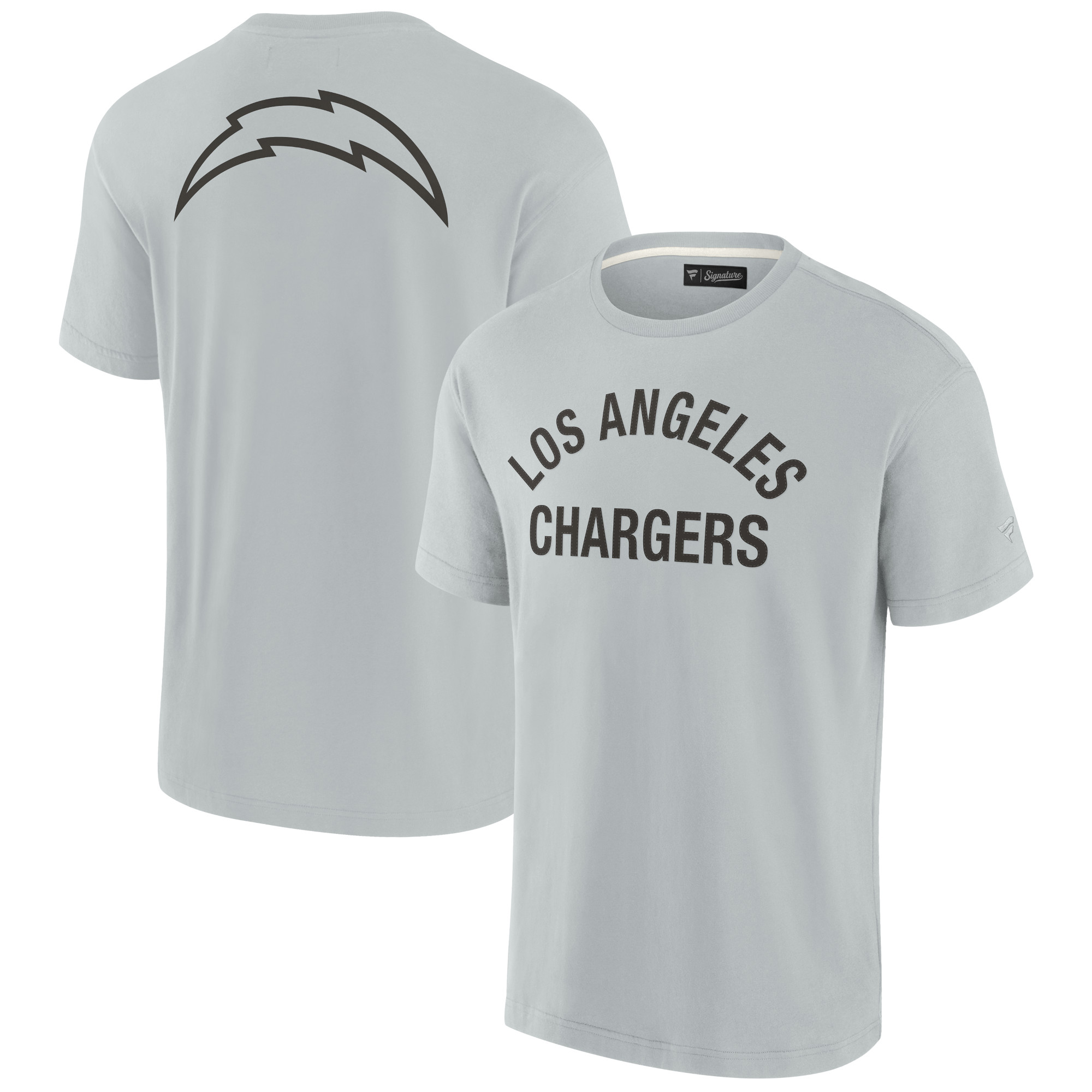 Unisex Fanatics Graues Los Angeles Chargers Elements Superweiches Kurzarm-T-Shirt