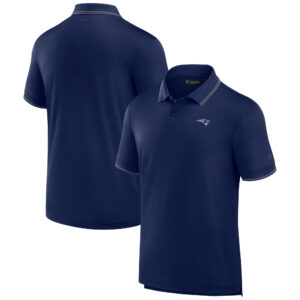 Marineblaues Piqué-Poloshirt der New England Patriots Fanatics für Herren