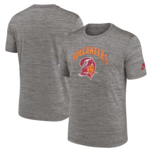 Herren Nike Heather Charcoal Tampa Bay Buccaneers Throwback Sideline Performance T-Shirt