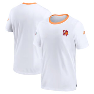 Nike – Tampa Bay Buccaneers Throwback Coach Performance-T-Shirt für Herren, weiß