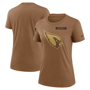Nike Arizona Cardinals 2023 Salute to Service Legend Performance T-Shirt für Damen, Braun