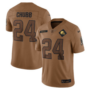 Herren Nike Nick Chubb Brown Cleveland Browns 2023 Salute To Service Limited Trikot
