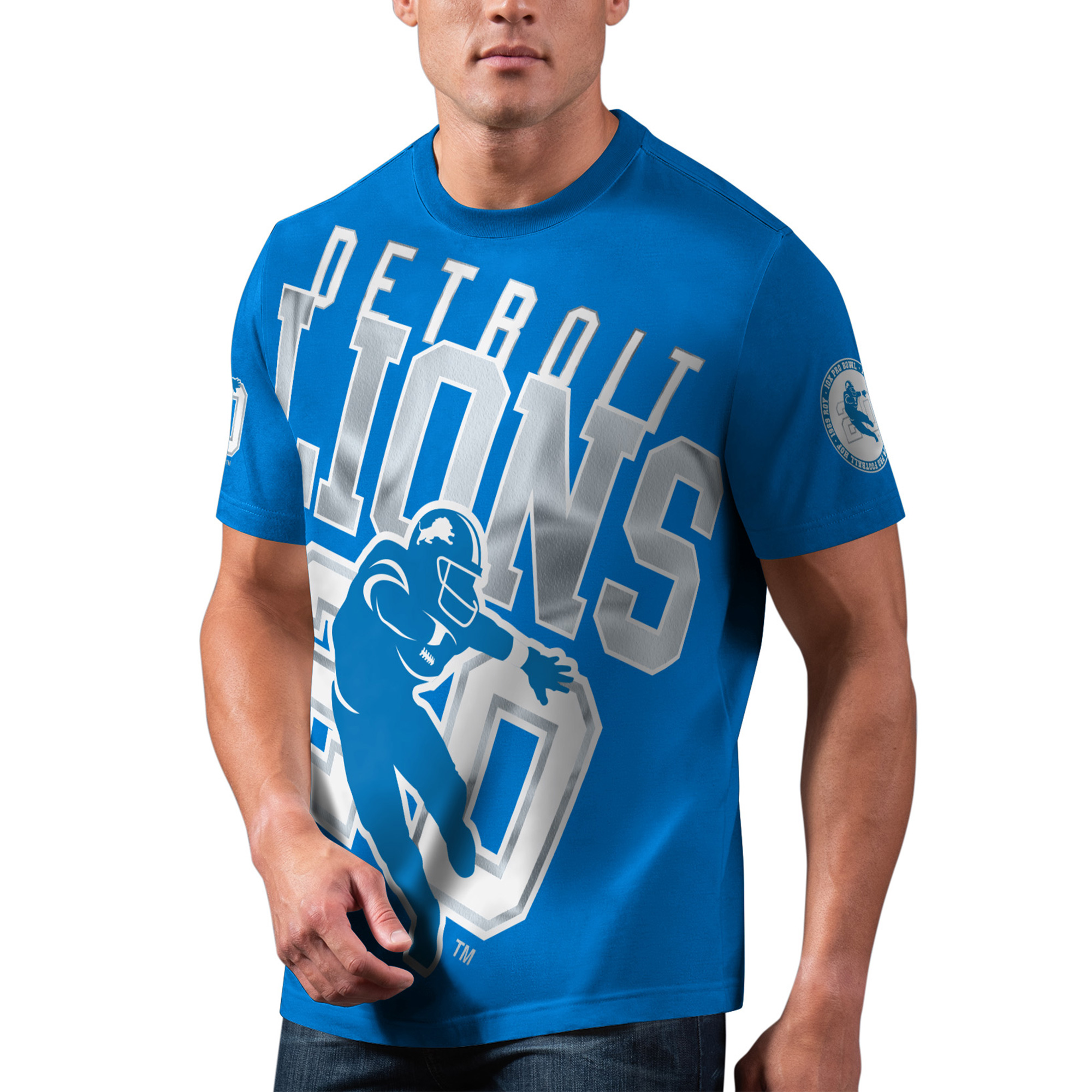 Blaues Detroit Lions Special Teams-T-Shirt für Herren von Barry Sanders