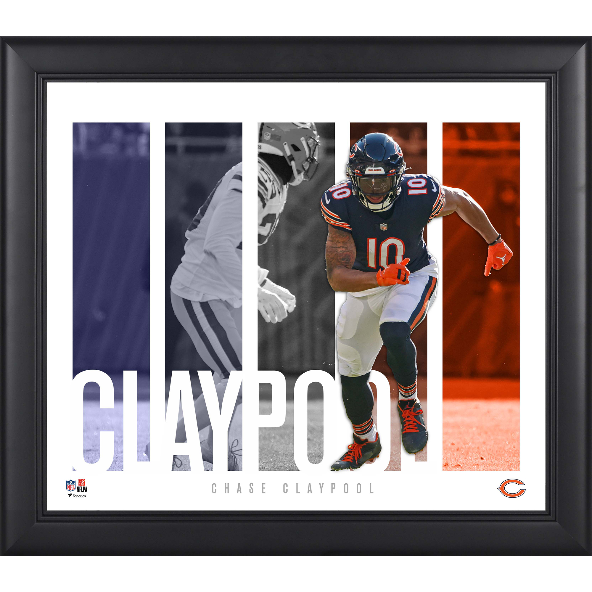 Chase Claypool Chicago Bears Gerahmte 15″ x 17″ Spielerpanel-Collage