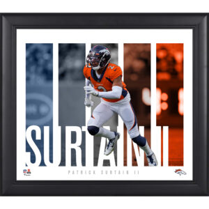 Patrick Surtain II Denver Broncos Gerahmte 15″ x 17″ Spielerpanel-Collage