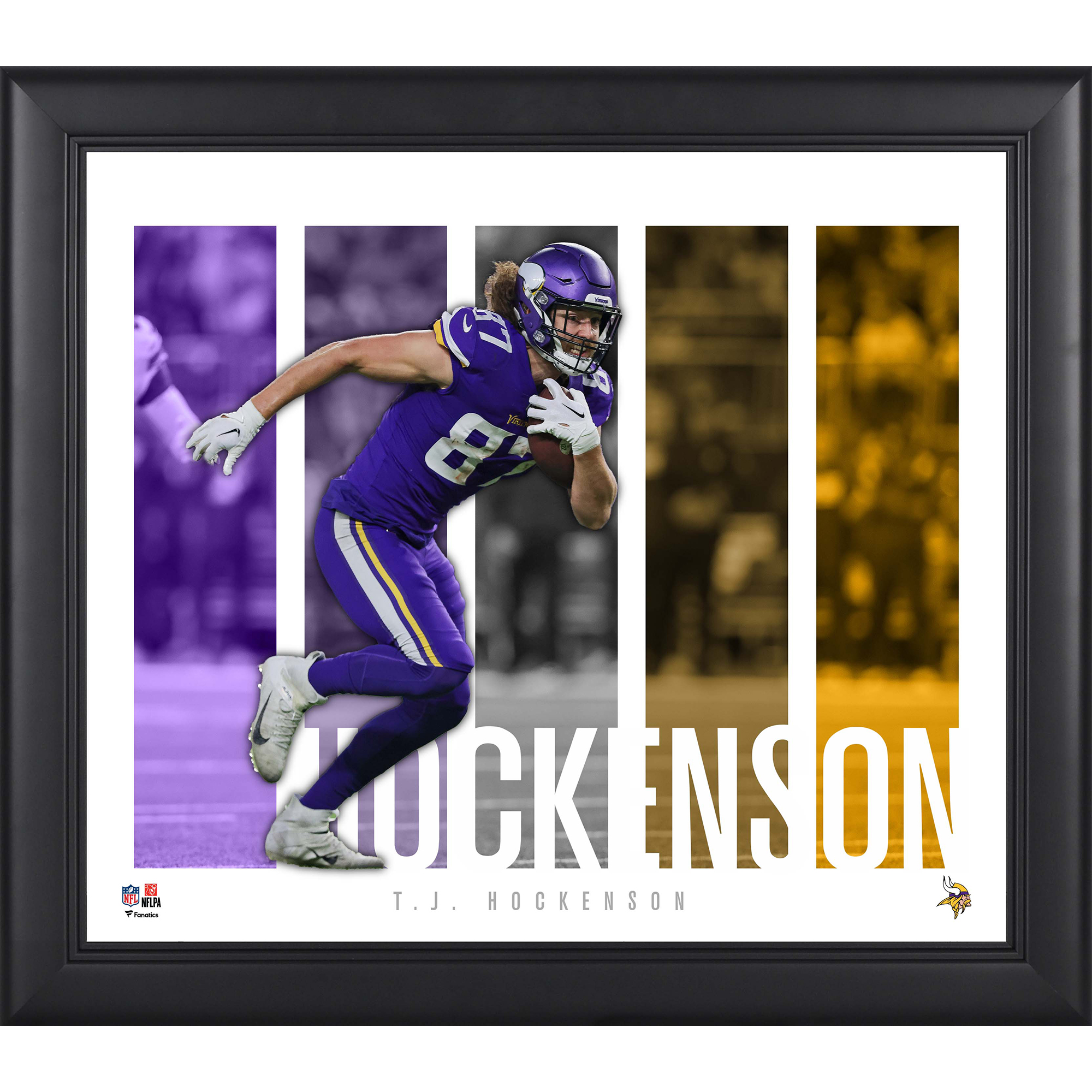 T.J. Hockenson Minnesota Vikings Gerahmte 15″ x 17″ Spielerpanel-Collage