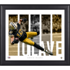 Chris Olave New Orleans Saints Gerahmte 15″ x 17″ Spielerpanel-Collage