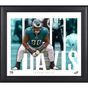 Jordan Davis Philadelphia Eagles Gerahmte 15″ x 17″ Spielerpanel-Collage