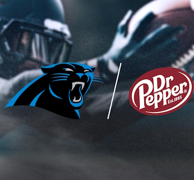 Carolina Panthers und Dr Pepper Deutschland Partnerschaft