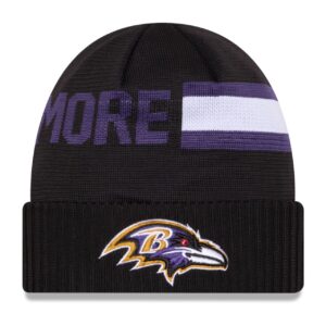 New Era NFL SIDELINE Tech Knit Mütze – Baltimore Ravens