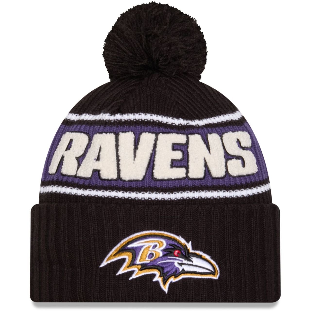 New Era NFL SIDELINE Winter Mütze Baltimore Ravens