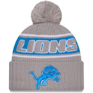 New Era NFL SIDELINE Winter Mütze Detroit Lions grau