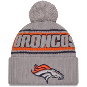 New Era NFL SIDELINE Winter Mütze Denver Broncos grau