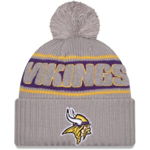 New Era NFL SIDELINE Winter Mütze Minnesota Vikings grau