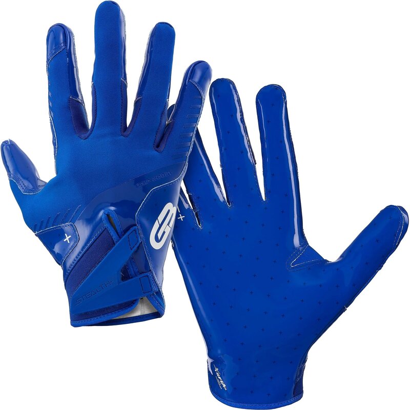 Grip Boost Solid Stealth 6.0 Football Gloves – royal blau Gr.L