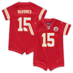 Rotes Nike-Spielanzugtrikot für Kleinkinder mit Patrick Mahomes und den Kansas City Chiefs