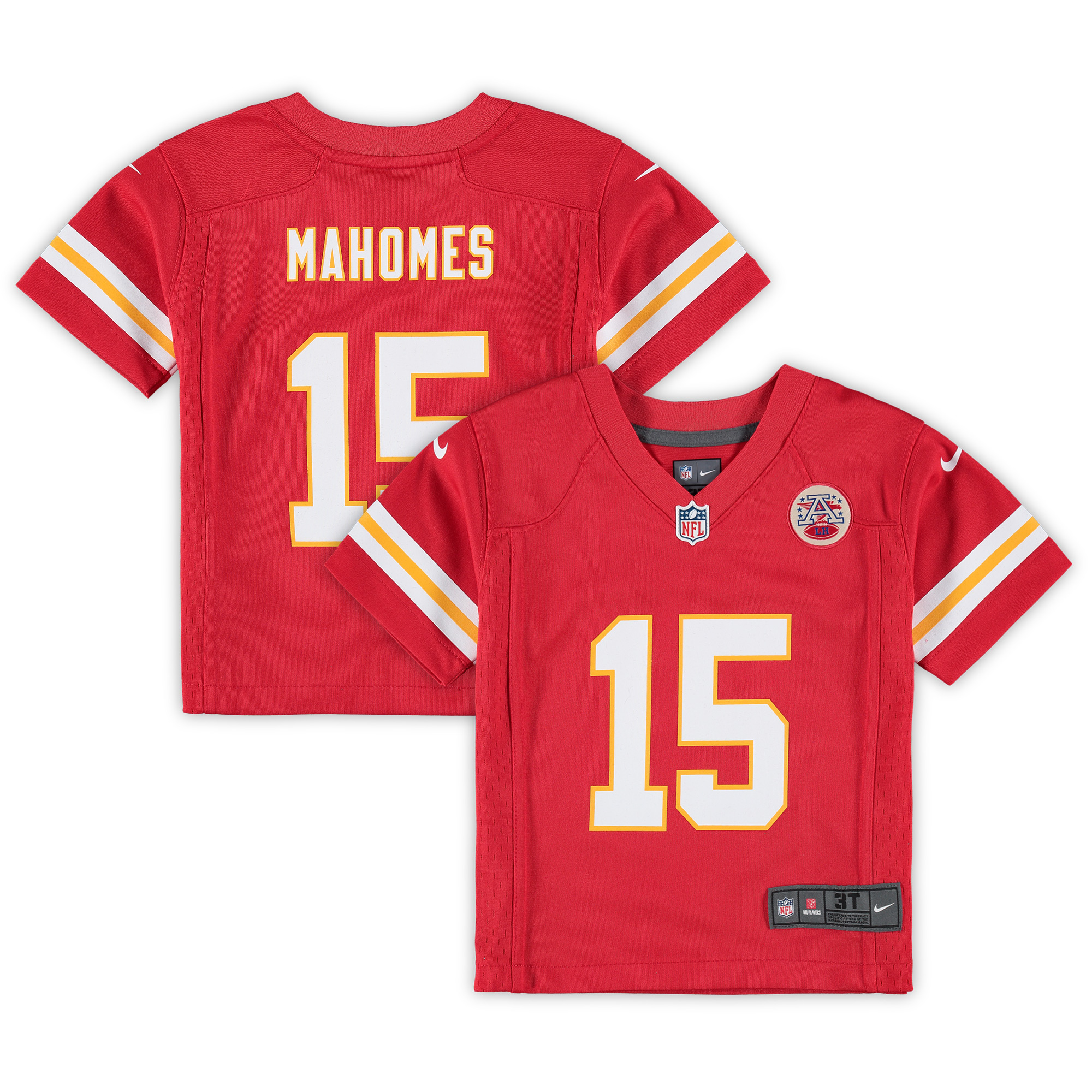 Rotes Nike Patrick Mahomes-Spieltrikot der Kansas City Chiefs für Kleinkinder