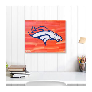 Denver Broncos Giclée-Druck auf verschönerter Leinwand, 40,6 x 50,8 cm, Kunst von Charlie Turano III