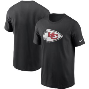 Schwarzes Nike Kansas City Chiefs-T-Shirt mit Hauptlogo für Herren